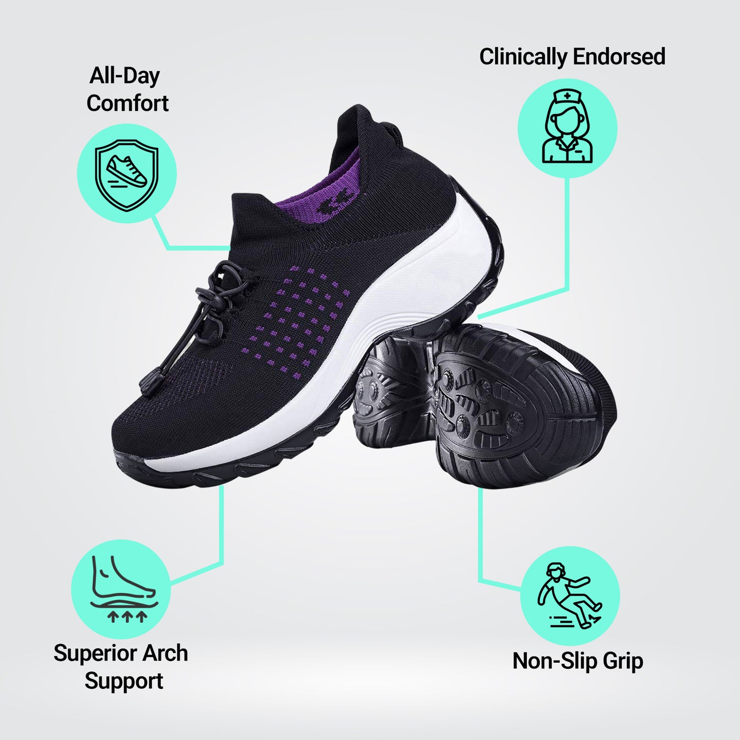 Ortho Stretch Comfort Shoes for Women