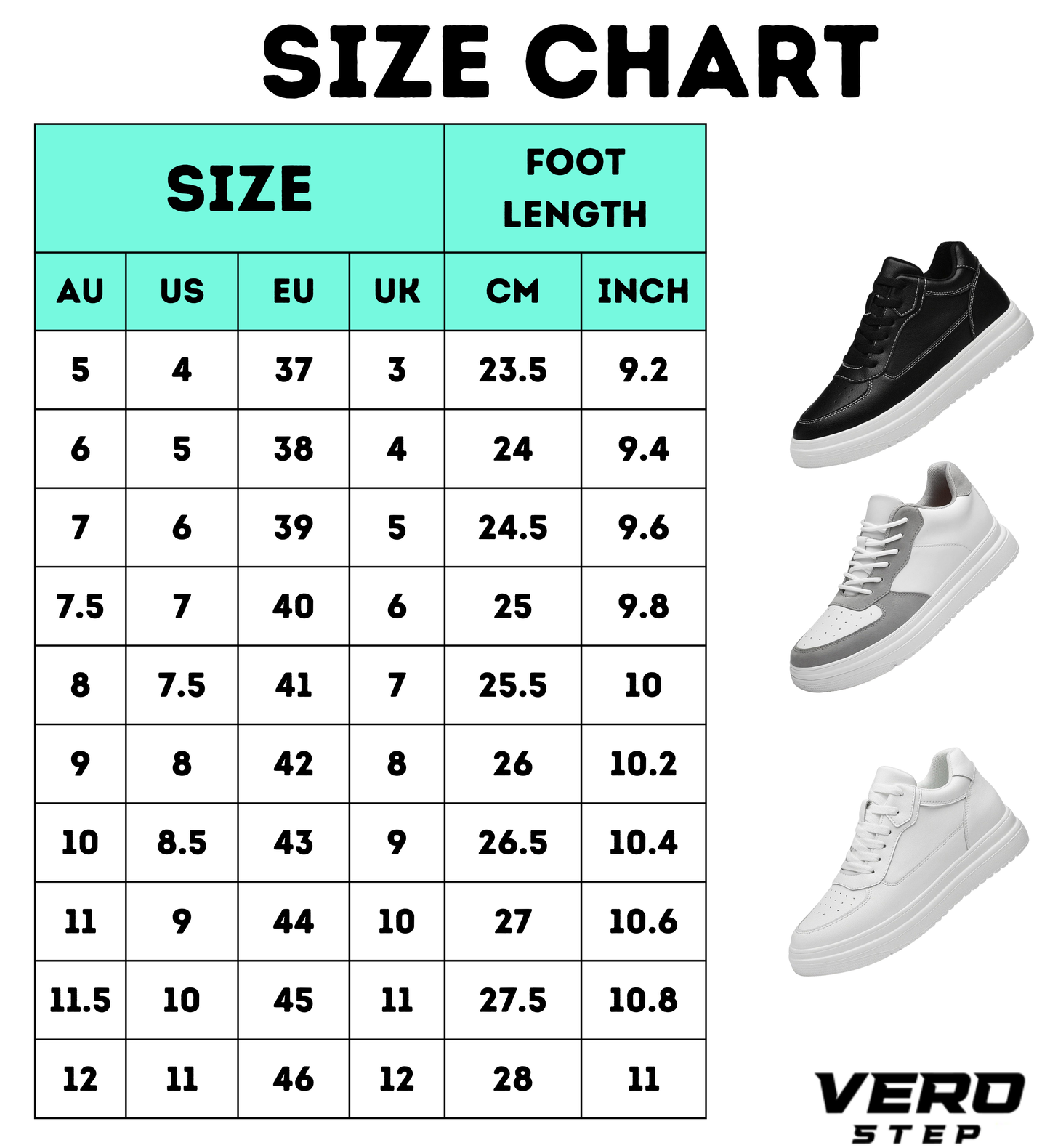 Elevator Shoes – Subtle 6cm Height Increase