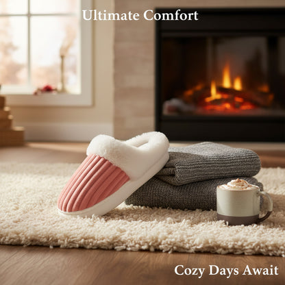 Slip-On Cozy Winter Slides – Warm, Soft & Easy Wear