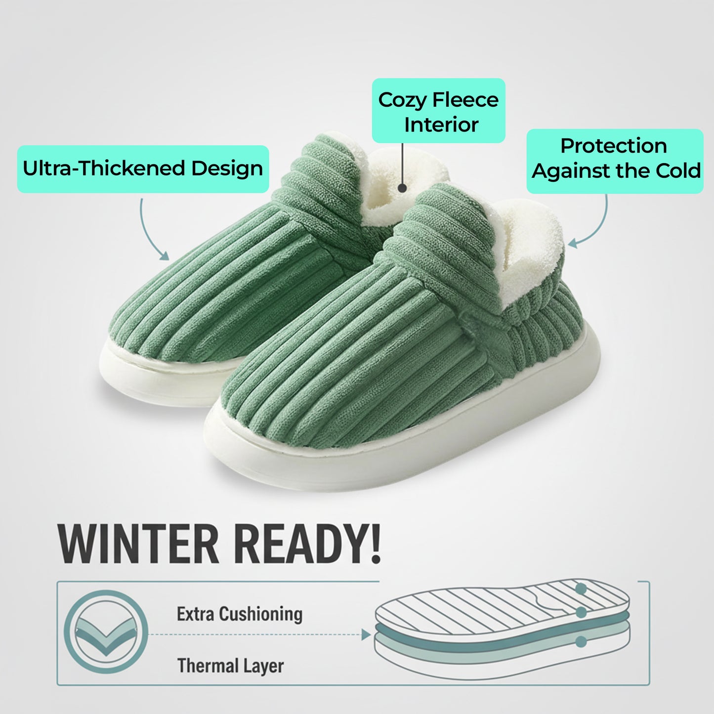 Easy-On Winter Shoes – Cozy, Soft & Comfortable Fit