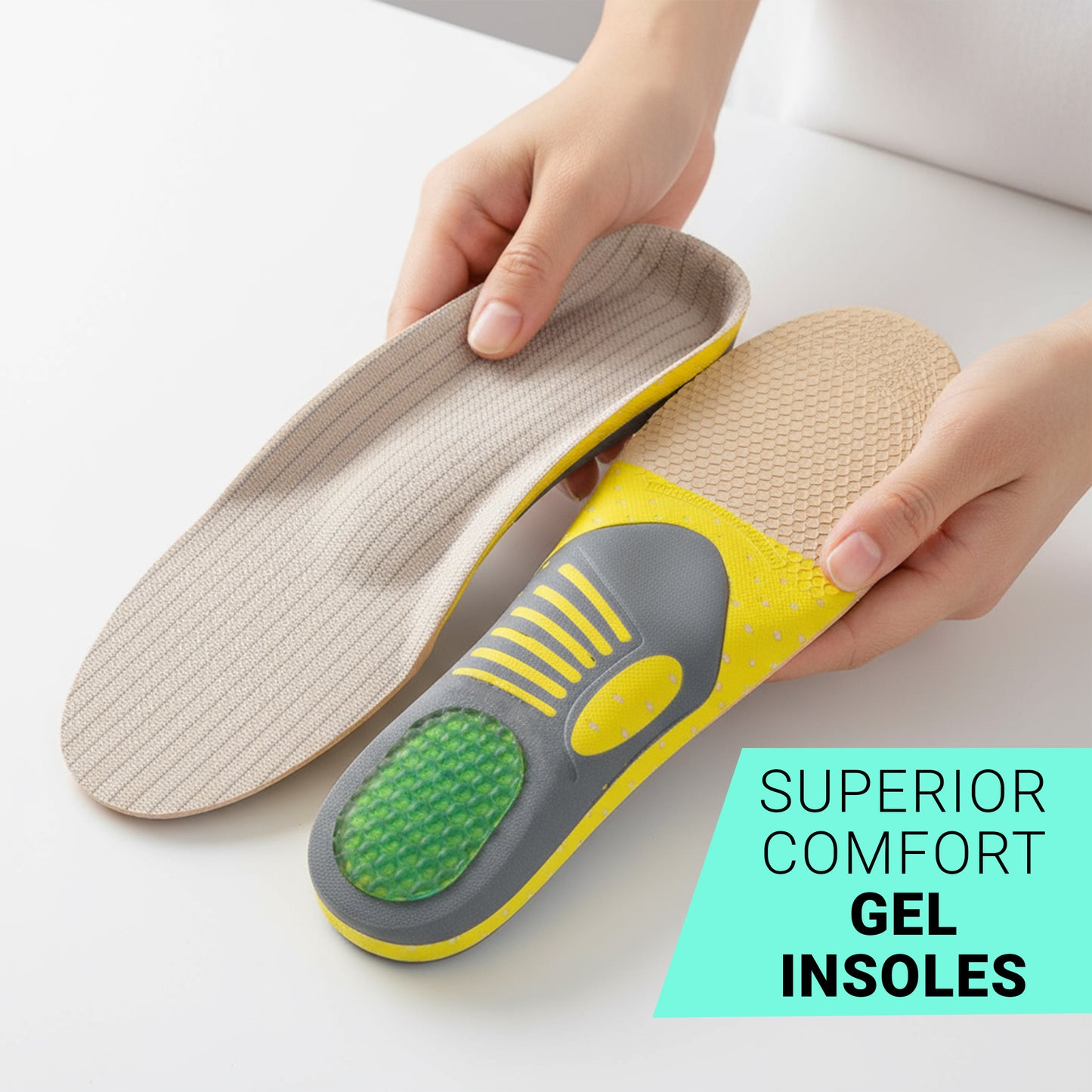 Ortho Gel Insoles for Shoes with Arch Support
