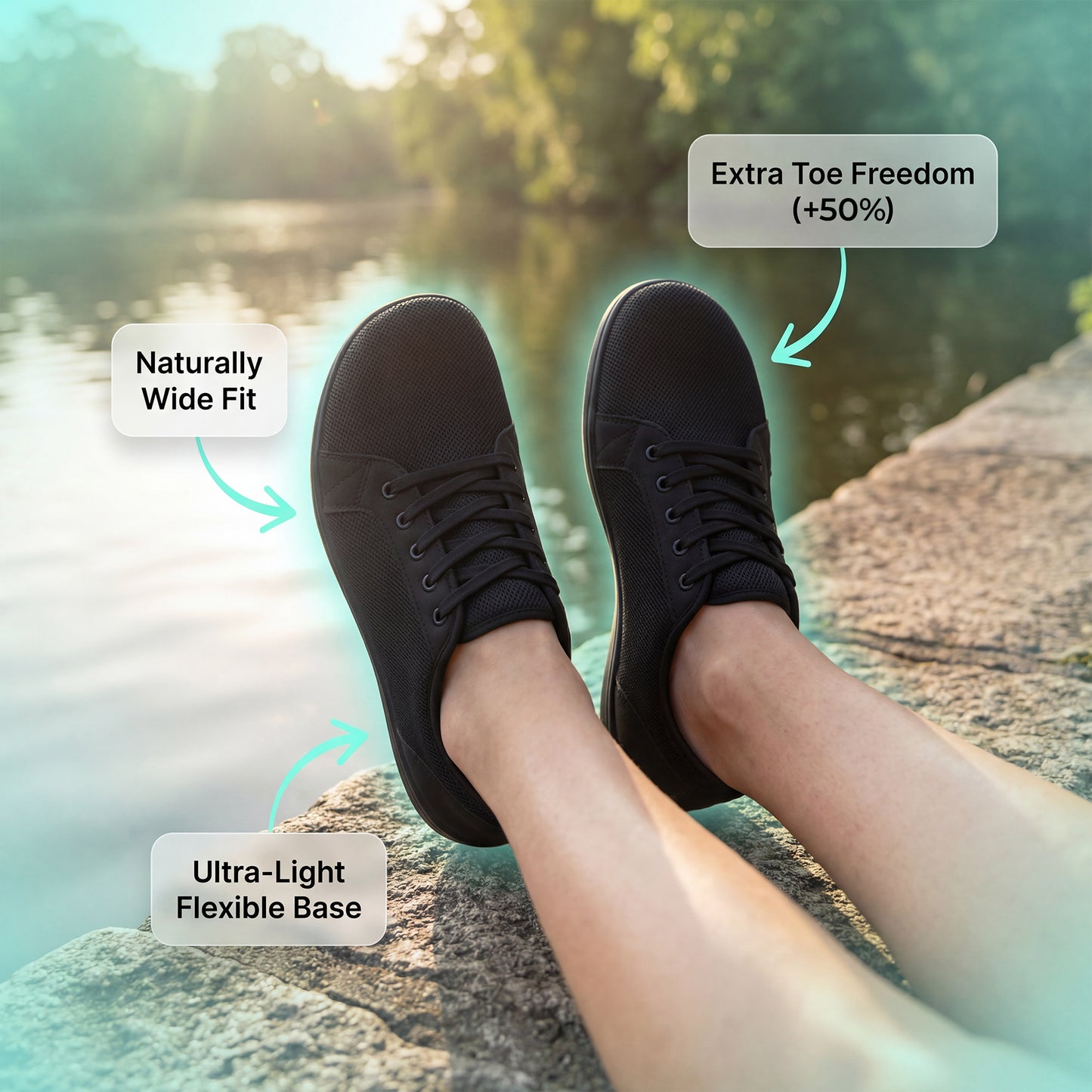 Unisex Wide Toe Minimalist Sneakers - Buy 1 Pair Get 1 Pair FREE