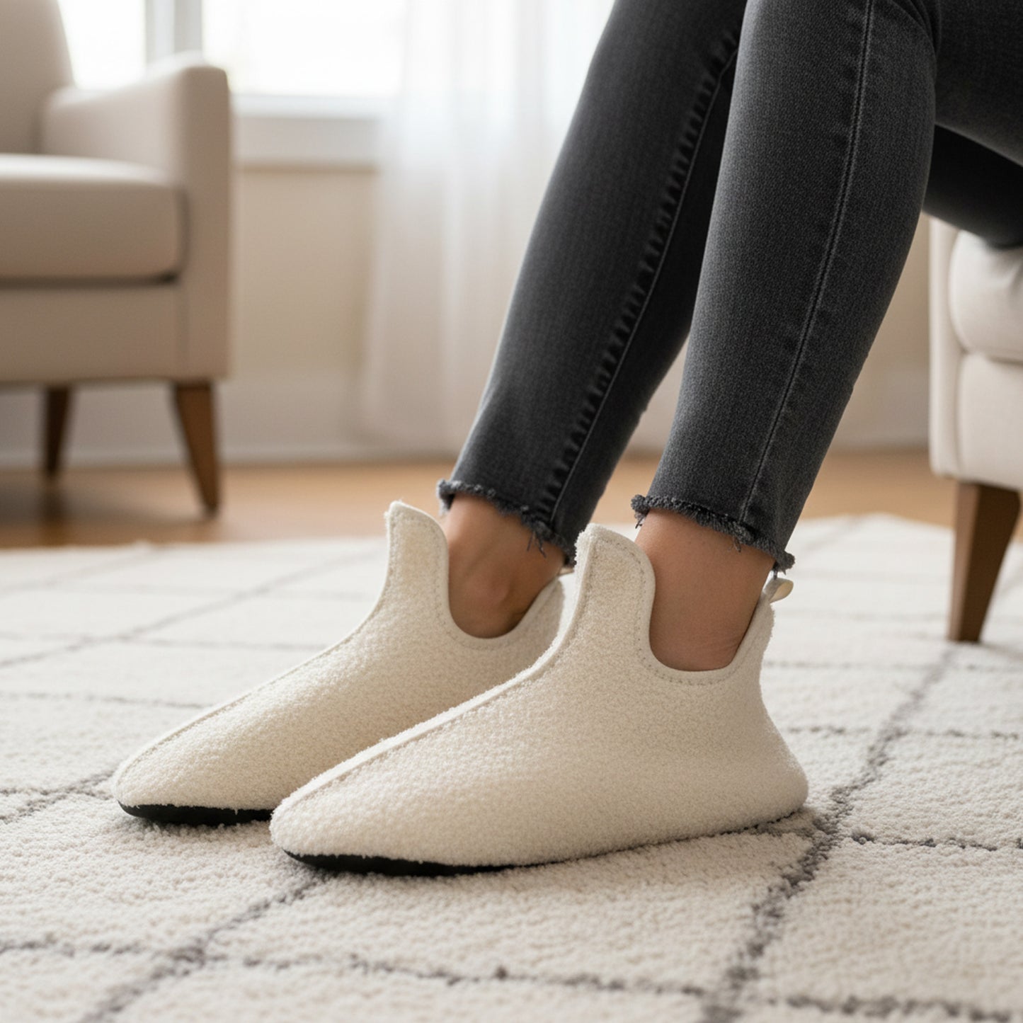 Fuzzy Slippers for Ultimate Comfort – Warm & Soft
