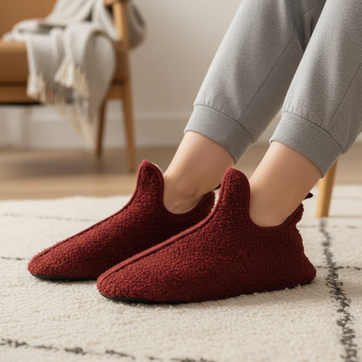 Fuzzy Slippers for Ultimate Comfort – Warm & Soft