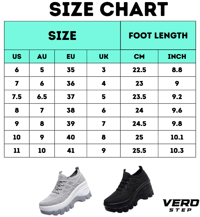 Nurse Comfort Orthopedic Shoes - Arch Support with 3-inch Height Boost Platform