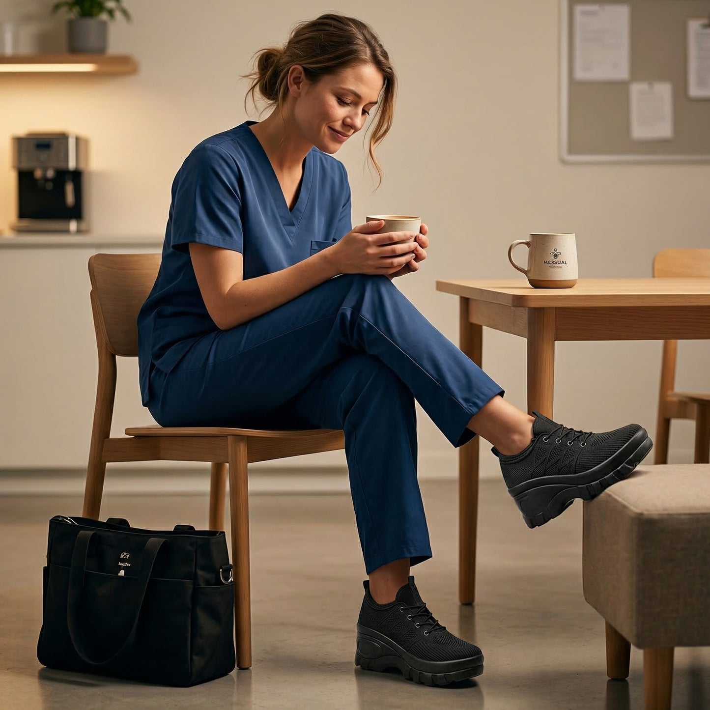 Nurse Comfort Orthopedic Shoes - Arch Support with 3-inch Height Boost Platform